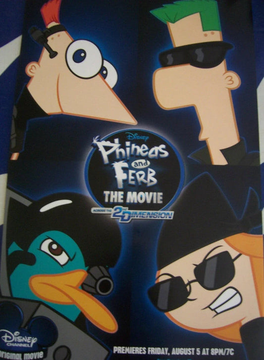 Phineas & Ferb Across 2nd Dimension Movie 2011 SDCC poster - AutographsForSale.com