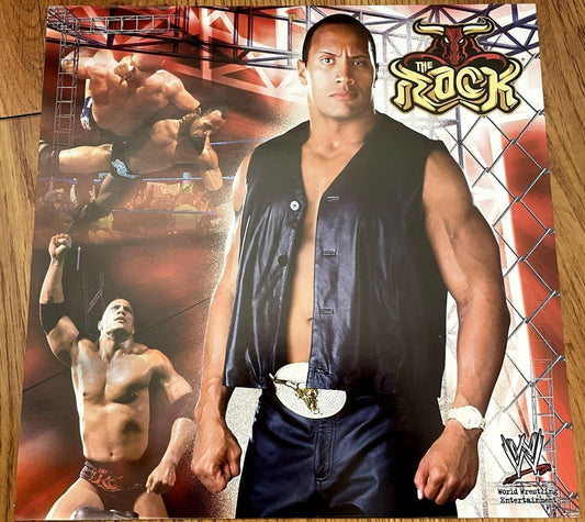 The Rock 2003 WWE wrestling calendar page photo - AutographsForSale.com