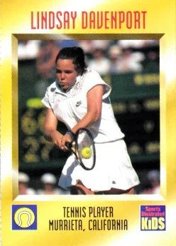 Lindsay Davenport 1995 SI for Kids tennis Rookie Card - AutographsForSale.com