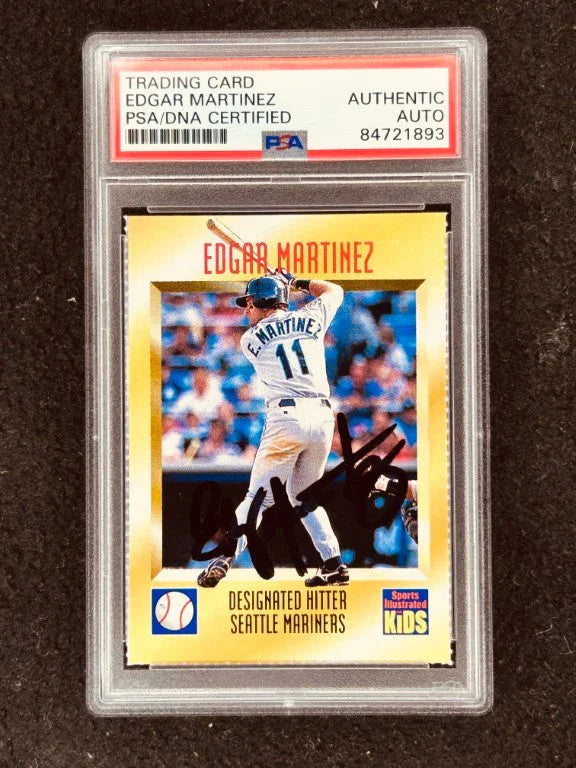 Edgar Martinez autographed Seattle Mariners 1995 Sports Illustrated for Kids card PSA/DNA slabbed - AutographsForSale.com