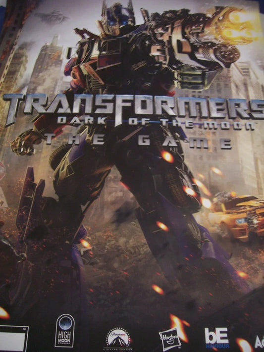 Transformers Dark of Moon 2011 video game 24x28 poster - AutographsForSale.com