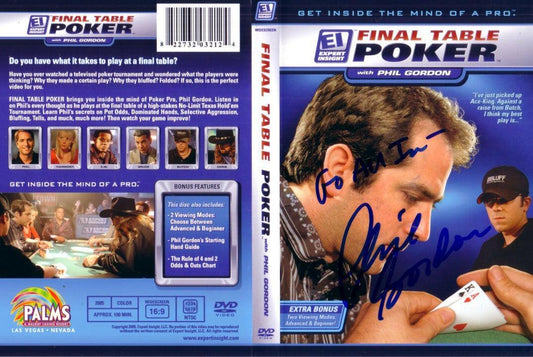 Phil Gordon autographed Final Table Poker DVD cover insert - AutographsForSale.com
