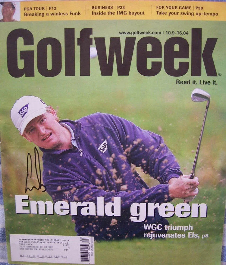 Ernie Els autographed 2004 Golfweek magazine - AutographsForSale.com