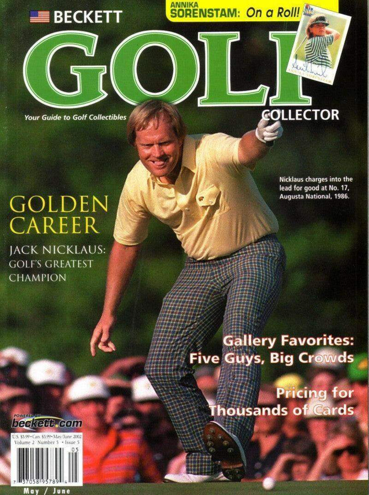 Jack Nicklaus May June 2002 Beckett golf Collector magazine - AutographsForSale.com