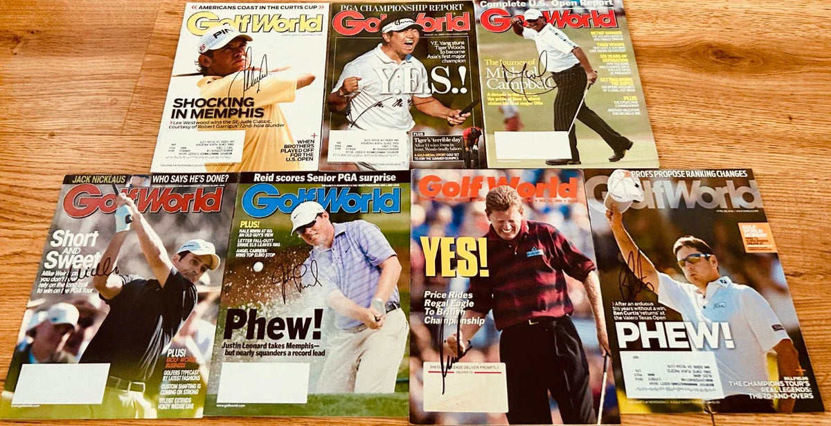 49 signed Golf World issues Darren Clarke Jason Dufner Vijay Singh Nick Price Henrik Stenson - AutographsForSale.com