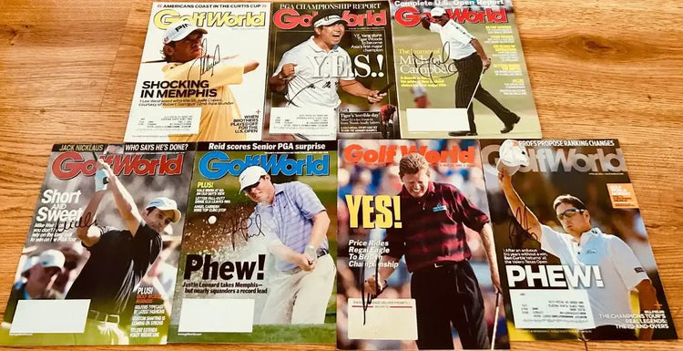 49 signed Golf World issues Darren Clarke Jason Dufner Vijay Singh Nick Price Henrik Stenson - AutographsForSale.com