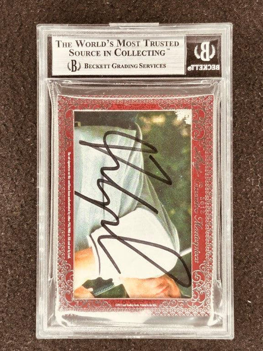 Phil Mickelson & Fred Couples 2012 Leaf Masterpiece Cut Signature certified signed card 1/1 JSA Masters - AutographsForSale.com
