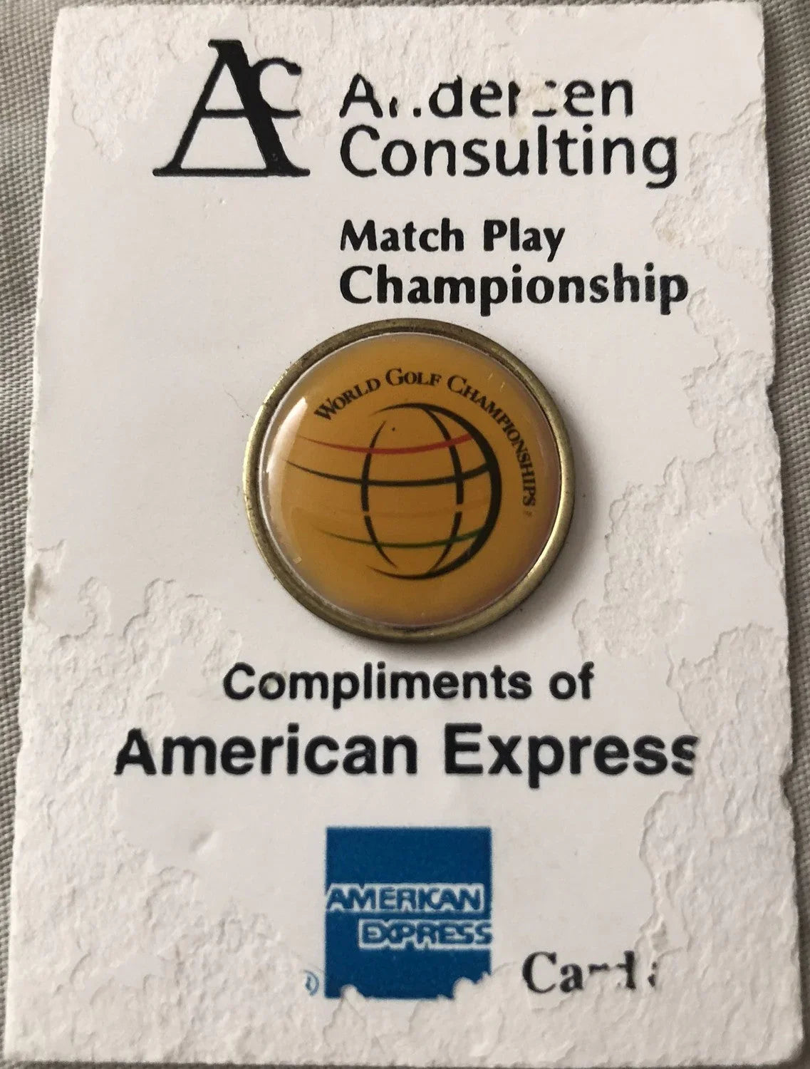 World golf Championships logo golf ball marker - AutographsForSale.com