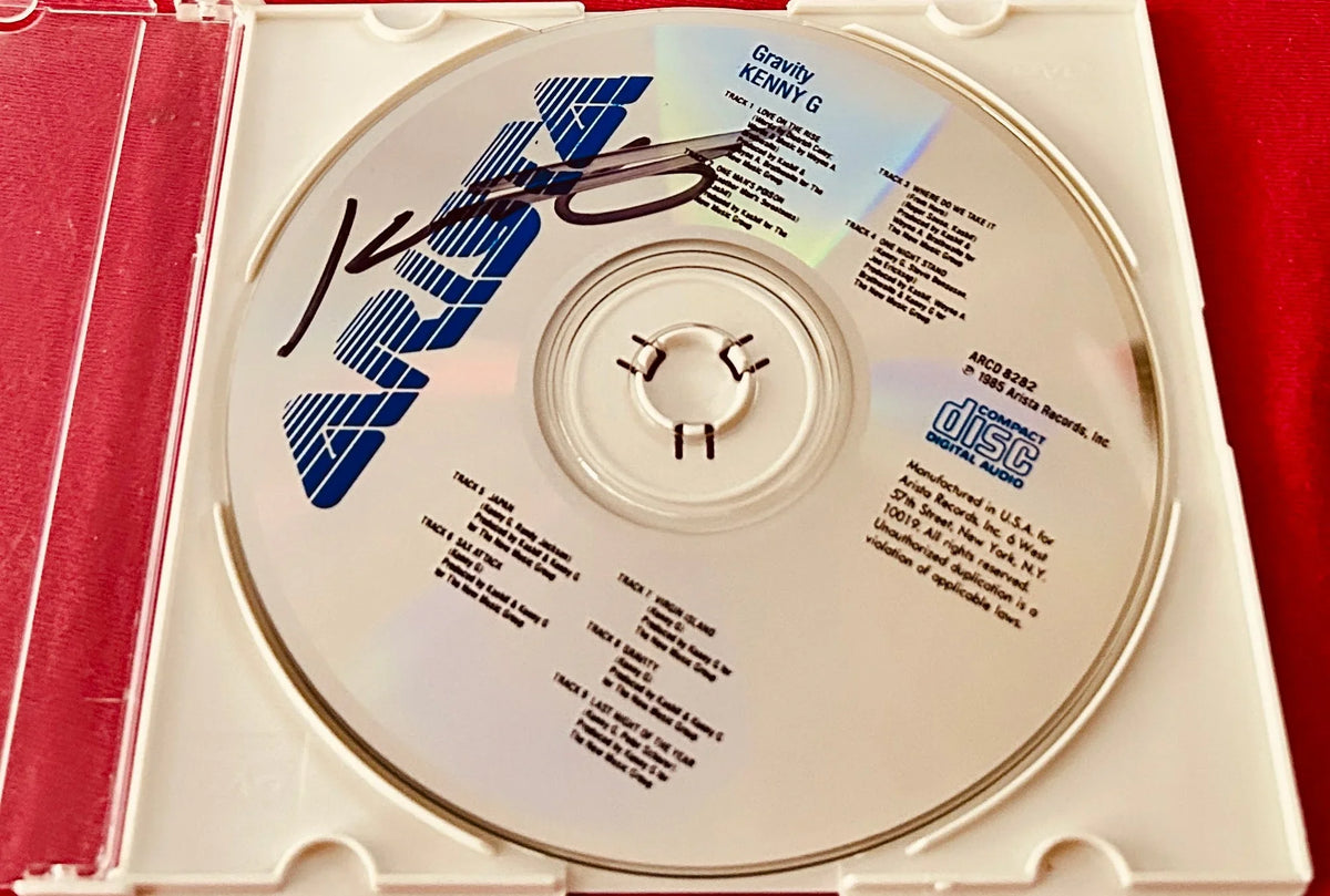 Kenny G (saxophonist) autographed Gravity 1985 CD album - AutographsForSale.com