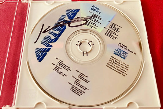 Kenny G (saxophonist) autographed Gravity 1985 CD album - AutographsForSale.com