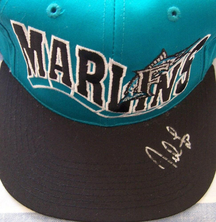 Derrek Lee autographed Florida Marlins cap or hat - AutographsForSale.com