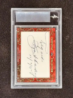 Max Baer & Jack Sharkey 2018 Leaf Cut Signature card 1/1 - AutographsForSale.com