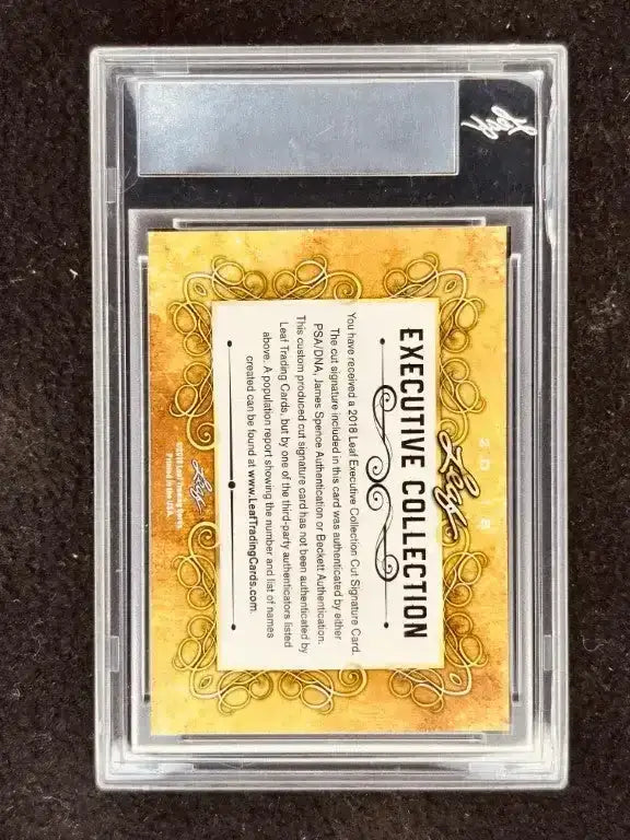 Earl Weaver 2018 Leaf Masterpiece Cut Signature certified autograph card 1/1 JSA Orioles - AutographsForSale.com