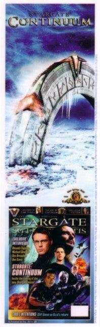 Stargate Continuum 2008 San Diego Comic-Con promo bookmark - AutographsForSale.com