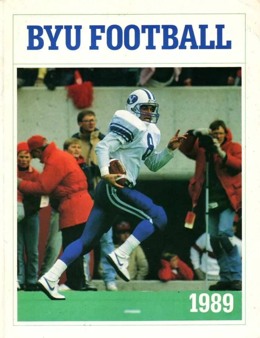 Ty Detmer autographed BYU Cougars 1989 Football media guide - AutographsForSale.com