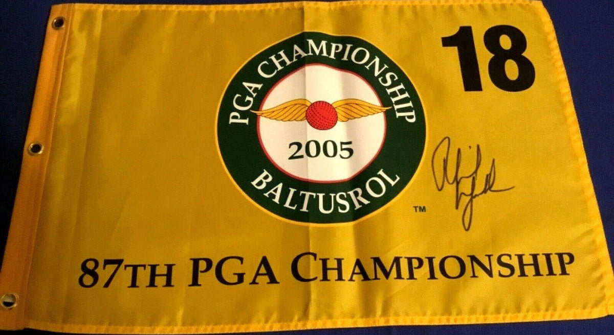 Phil Mickelson signed 2005 PGA Championship golf flag JSA - AutographsForSale.com