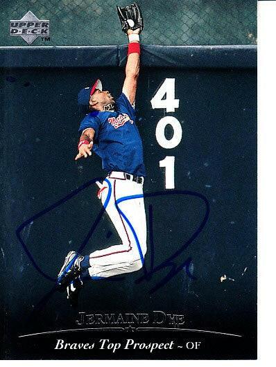 Jermaine Dye signed Atlanta Braves 1995 Upper Deck Minors card - AutographsForSale.com