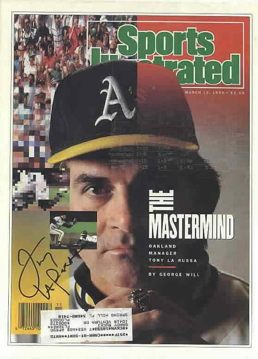 Tony La Russa signed Oakland A’s 1990 Sports Illustrated magazine - AutographsForSale.com