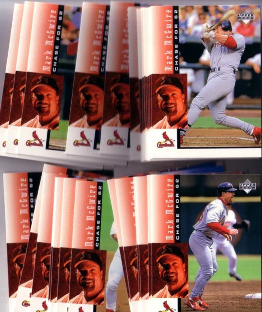 Mark McGwire St. Louis Cardinals Chase for 62 1998 Upper Deck 30 card set - AutographsForSale.com