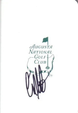 Craig Stadler autographed Augusta National Masters scorecard - AutographsForSale.com
