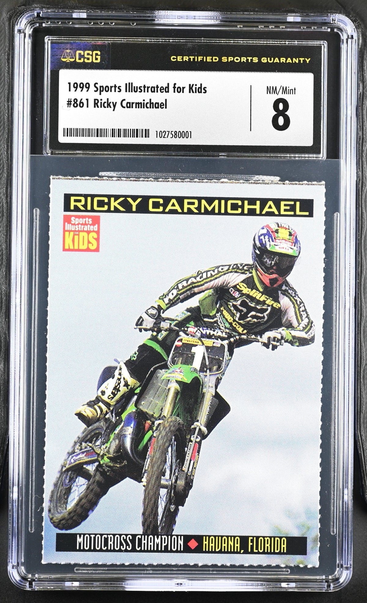 Ricky Carmichael 1999 SI for Kids Motocross RC CSG 8 NmMt - AutographsForSale.com