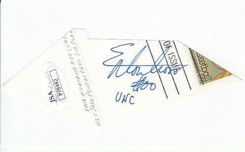 Eric Montross UNC Tar Heels autograph cut signature On index card JSA - AutographsForSale.com