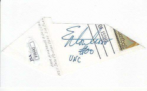 Eric Montross UNC Tar Heels autograph cut signature On index card JSA - AutographsForSale.com