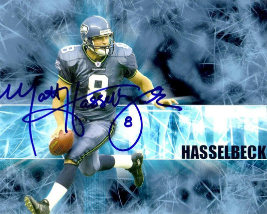 Matt Hasselbeck autographed Seattle Seahawks 8x10 photo - AutographsForSale.com