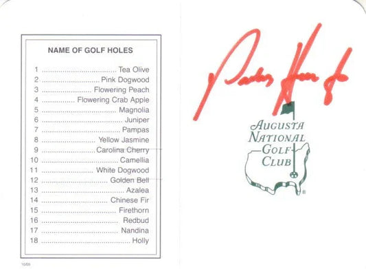 Padraig Harrington autographed Augusta Masters scorecard - AutographsForSale.com