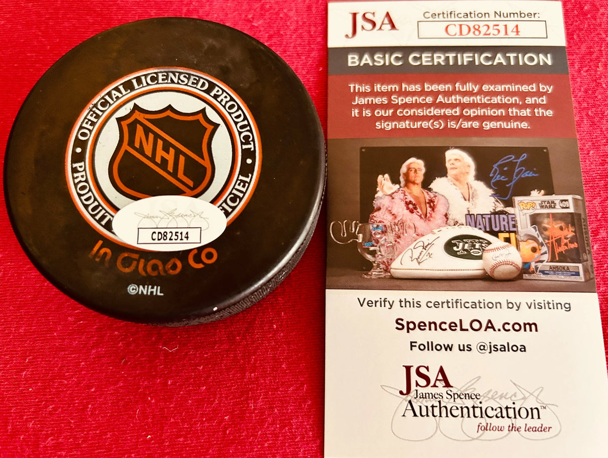 Mike Modano signed 1997 NHL All-Star puck JSA Dallas Stars - AutographsForSale.com