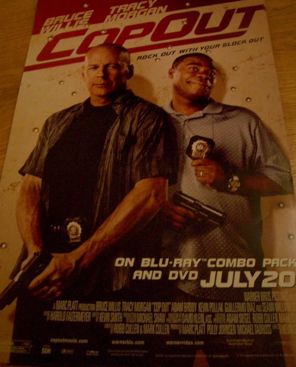 Cop Out movie 2010 poster (Tracy Morgan & Bruce Willis) - AutographsForSale.com