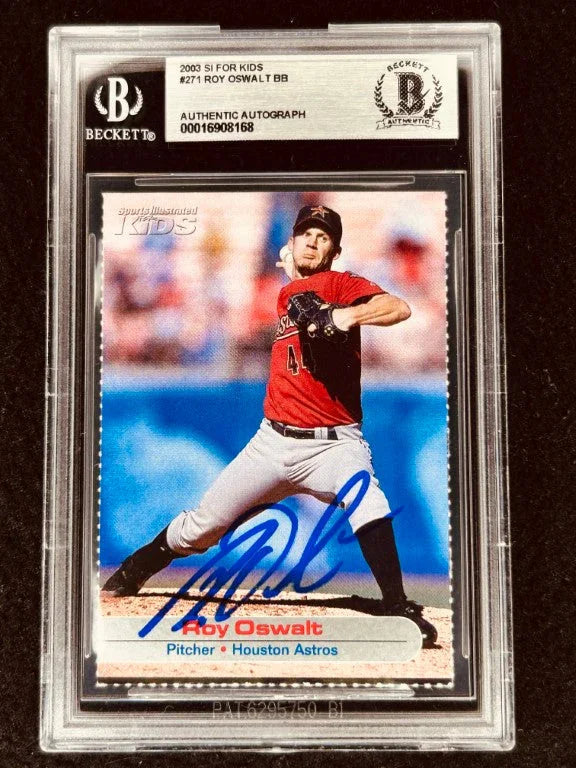 Roy Oswalt autographed Houston Astros 2003 Sports Illustrated for Kids card BAS - AutographsForSale.com