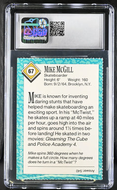Mike McGill 1989 SI for Kids skateboarding RC CSG 8.5 - AutographsForSale.com