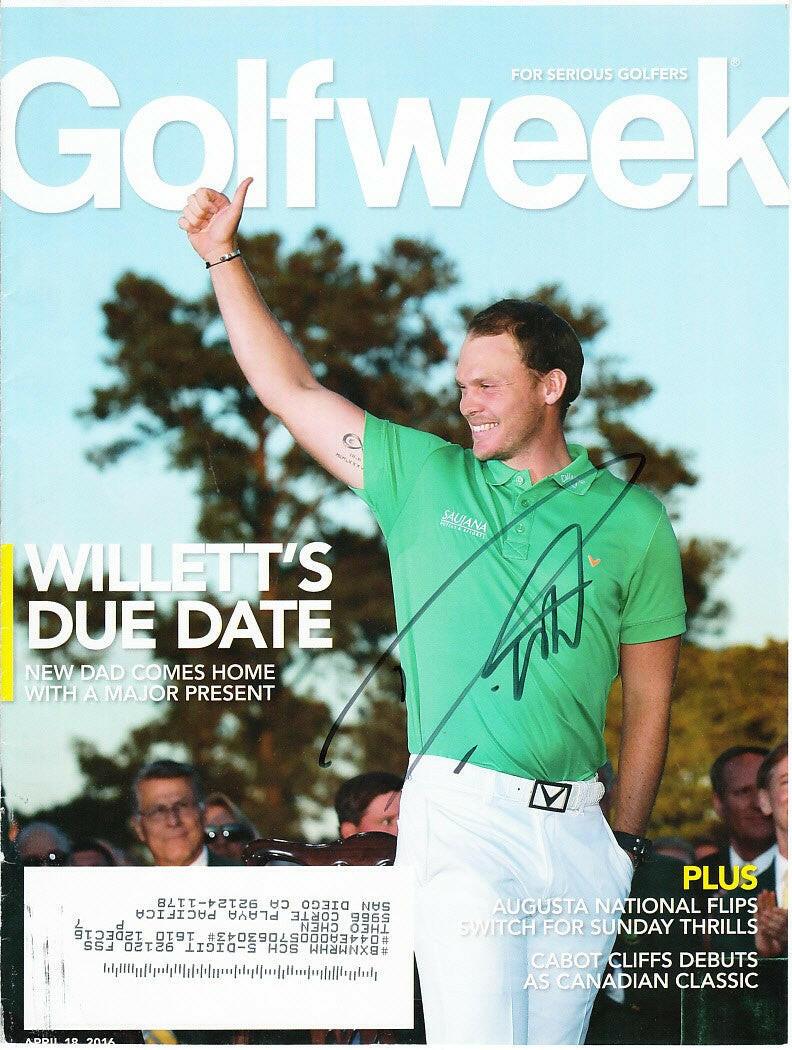 Danny Willett autographed 2016 Masters Golfweek issue cover - AutographsForSale.com