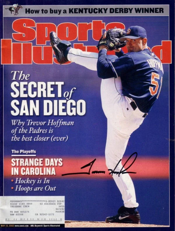 Trevor Hoffman signed SD Padres 2002 Sports Illustrated magazine - AutographsForSale.com