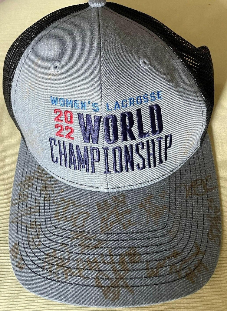 2022 US team Women’s Lacrosse World Championship signed cap Taylor Cummings - AutographsForSale.com
