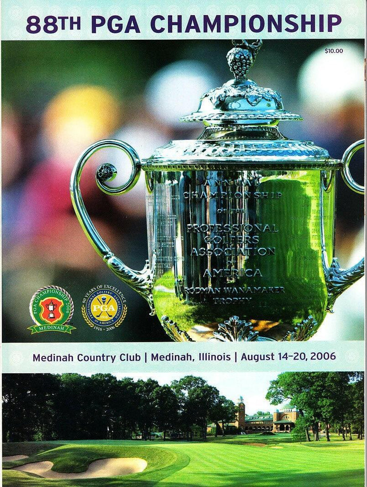 2006 PGA Championship Medinah golf program Tiger Woods Wins Major 12 - AutographsForSale.com