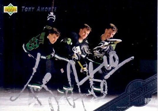 Tony Amonte signed 1992-93 Upper Deck All-Rookie card NY Rangers Blackhawks - AutographsForSale.com
