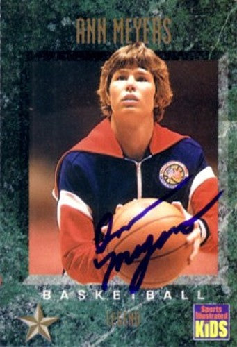 Ann Meyers autographed 1994 Sports Illustrated for Kids Legend basketball card