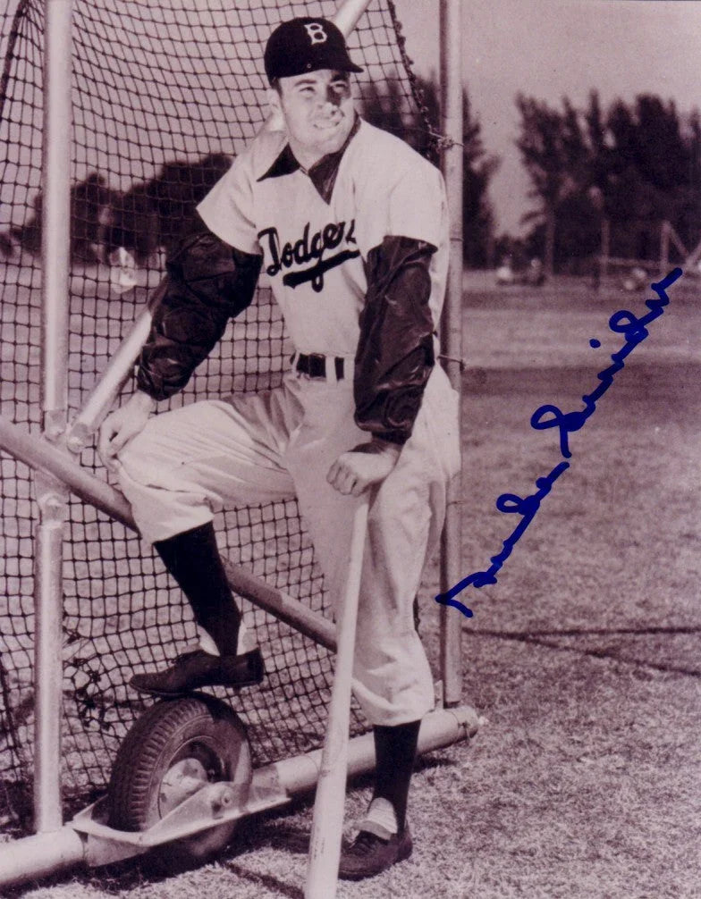 Duke Snider signed Brooklyn Dodgers 8x10 black & white photo - AutographsForSale.com