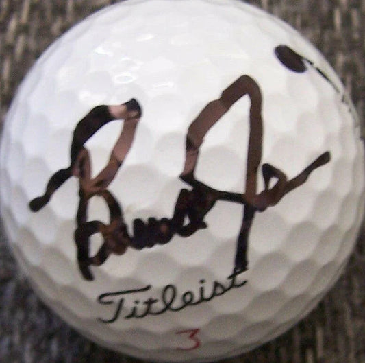 Brandt Jobe signed 2011 Farmers Insurance Open tournament Used Titleist golf ball - AutographsForSale.com