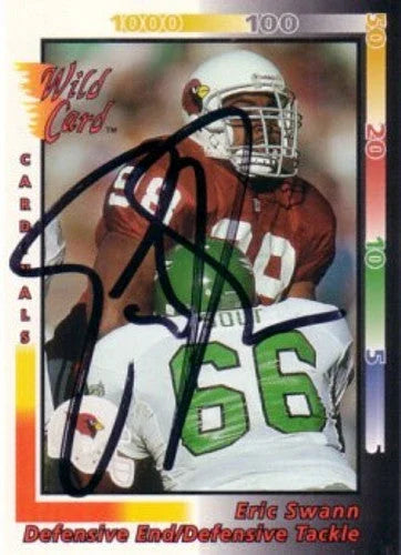 Eric Swann autographed Arizona Cardinals 1992 Wild card card - AutographsForSale.com