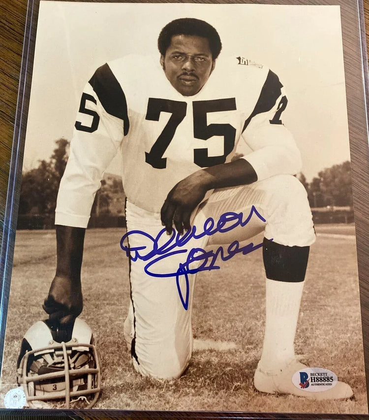 Deacon Jones autographed LA Rams 8x10 photo BAS certified - AutographsForSale.com