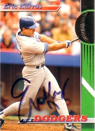 Eric Karros autographed Los Angeles Dodgers 1993 Stadium Club card - AutographsForSale.com