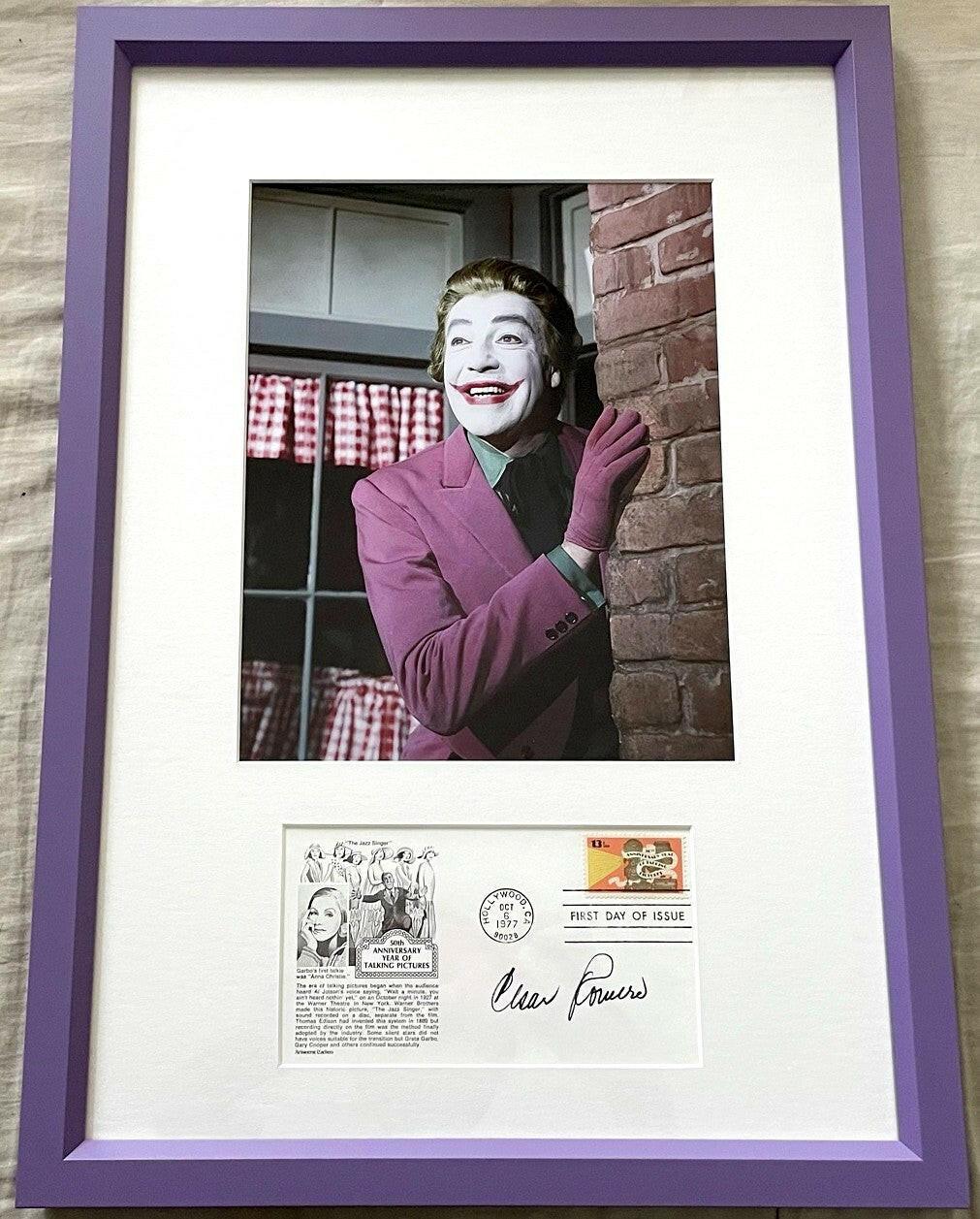 Cesar Romero autographed cachet framed Joker 8x10 photo JSA - AutographsForSale.com