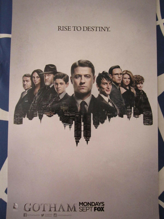 Gotham cast 2015 Comic-Con mini 11x17 promo poster - AutographsForSale.com