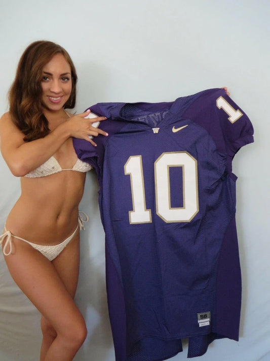 Jake Locker Washington Huskies 2009 authentic Nike game model jersey NEW - AutographsForSale.com