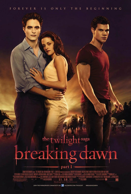 Twilight Breaking Dawn 2011 SDCC cast mini poster Bella Edward Jacob - AutographsForSale.com