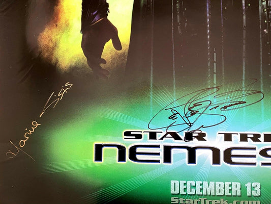 LeVar Burton & Marina Sirtis signed Star Trek Nemesis 27x40 movie poster JSA - AutographsForSale.com