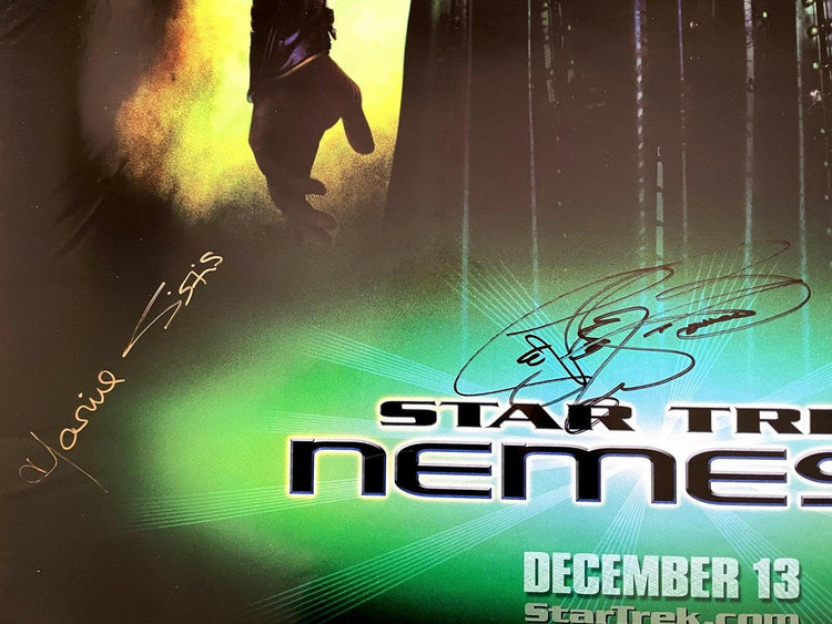 LeVar Burton & Marina Sirtis signed Star Trek Nemesis 27x40 movie poster JSA - AutographsForSale.com
